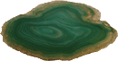 grüne Achatscheibe